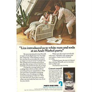 Puerto Rican Rums 1970s Vintage Print Ad 9 inch Tall